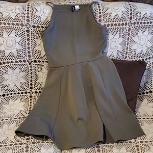 H&M Divided Olive Green Dress